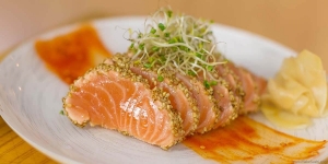 Salmon is rich in vitamin and protein